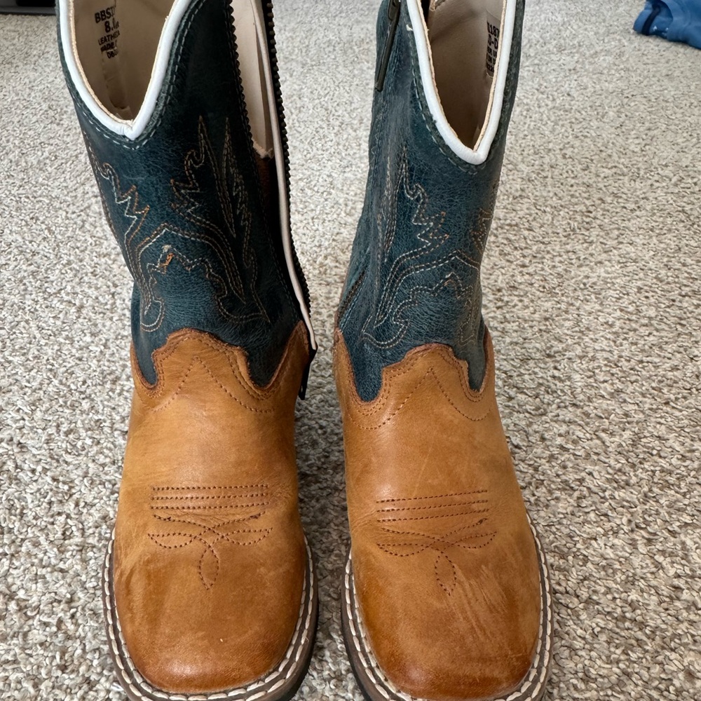 Kids Two-Tone Western Boots